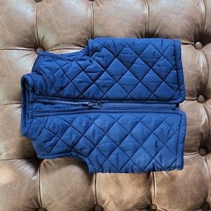 Old Navy Blue Quilted Puffer Vest